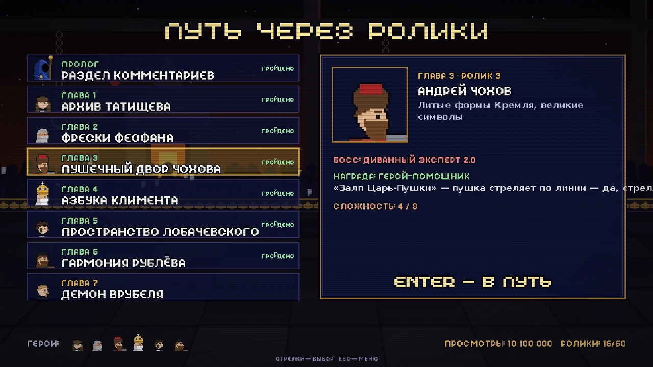 Карта глав